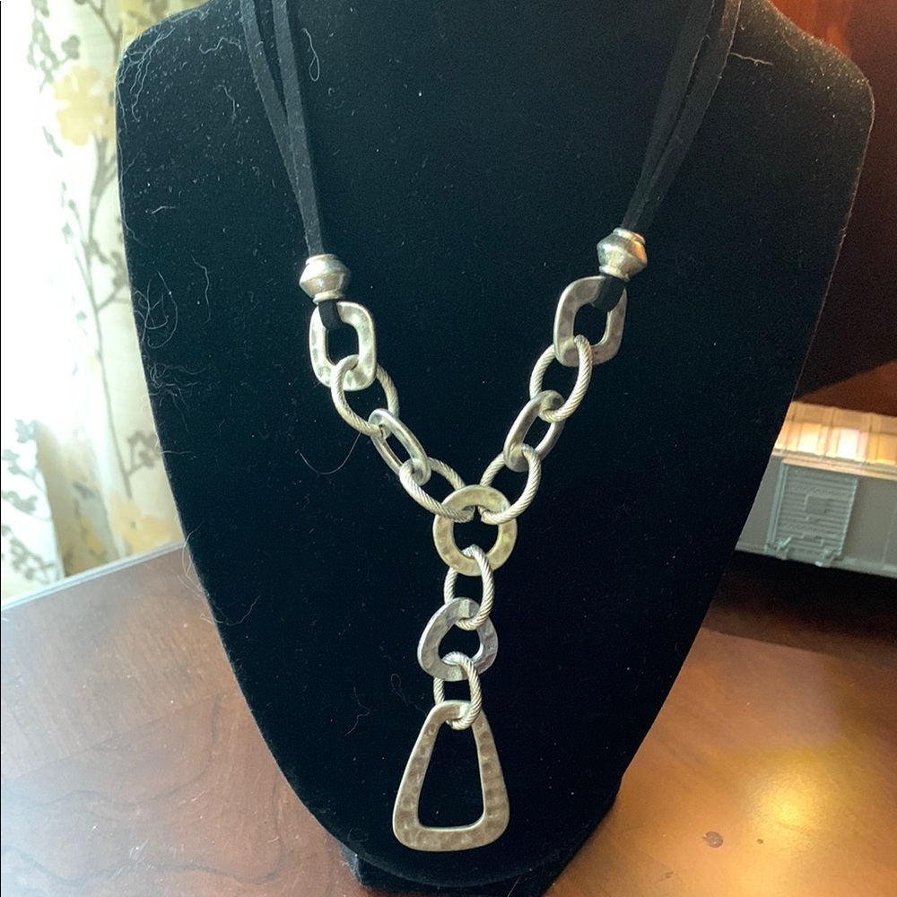 Silver Chain Costume Necklace